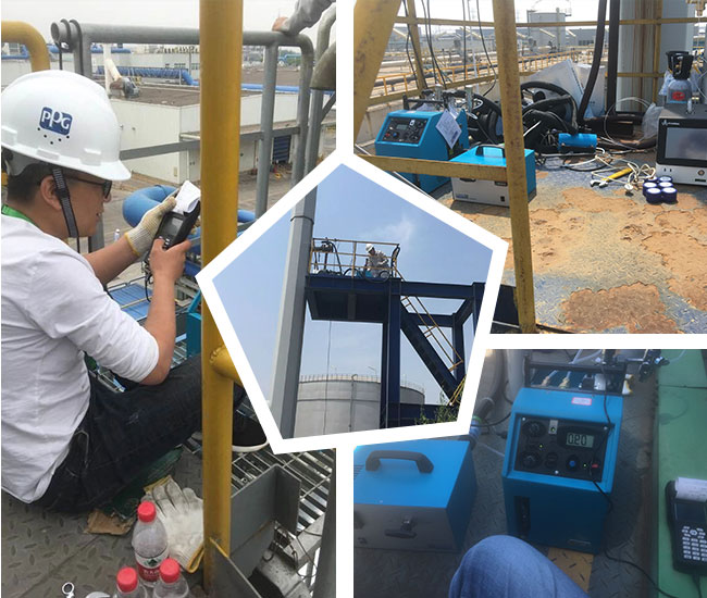 非甲烷總烴測試儀使用現(xiàn)場 非甲烷總烴分析儀測試現(xiàn)場